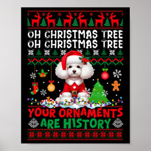 Affiche Les ornements d'arbre de Noël sont histoire Sweate