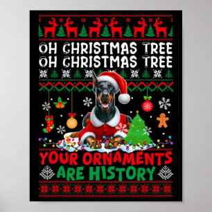 Affiche Les ornements d'arbre de Noël sont histoire Sweate