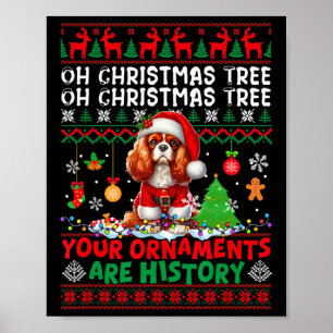 Affiche Les Ornements De Noël Sont Histoire Cavalier Roi C