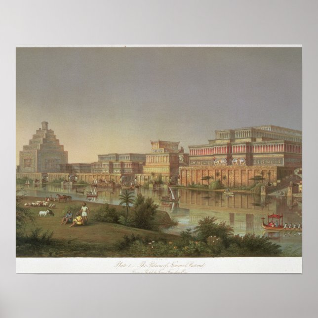 Affiche Les palais de Nimrud restaurés, une reconstruction (Devant)