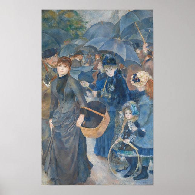Affiche Les parapluies de Pierre-Auguste Renoir (1841-1919 (Devant)