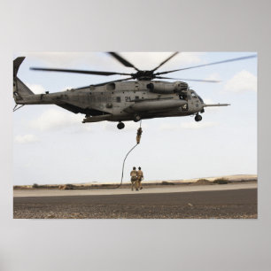 Affiche Les pararescuemen de l'Armée de l'Air conduisent
