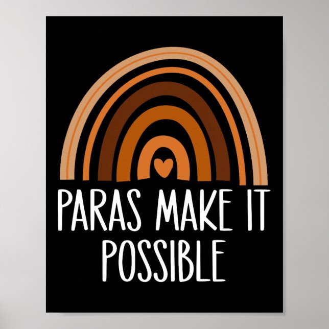 Affiche Les Paras Arc-en-Ciel Rendent Possible le Paraprof (Devant)