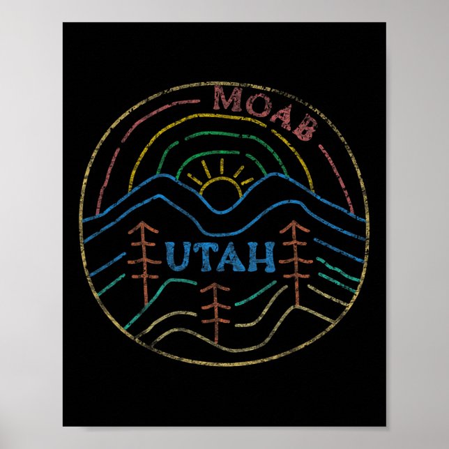 Affiche Les Parcs Nationaux De L'État De Moab Utah Beehive (Devant)