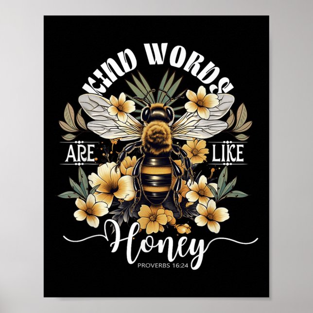 Affiche Les paroles aimables sont comme les abeilles de mi (Devant)