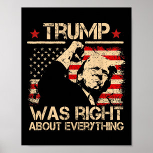 Affiche Les partisans de Trump avait raison sur tout