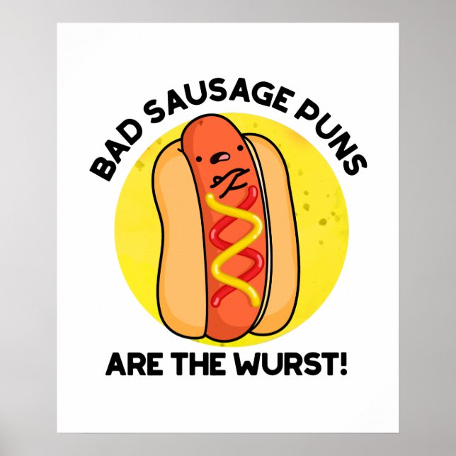 Affiche Les Pâtes De Saucisson Mauvais Sont Le Pun De Nour (Devant)