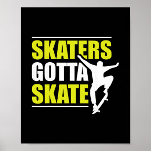 Affiche Les patineurs doivent patiner