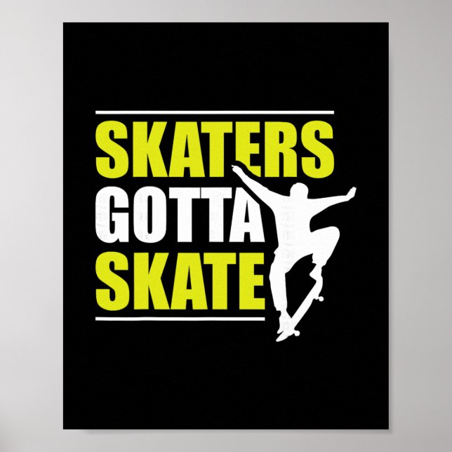 Affiche Les patineurs doivent patiner  (Devant)
