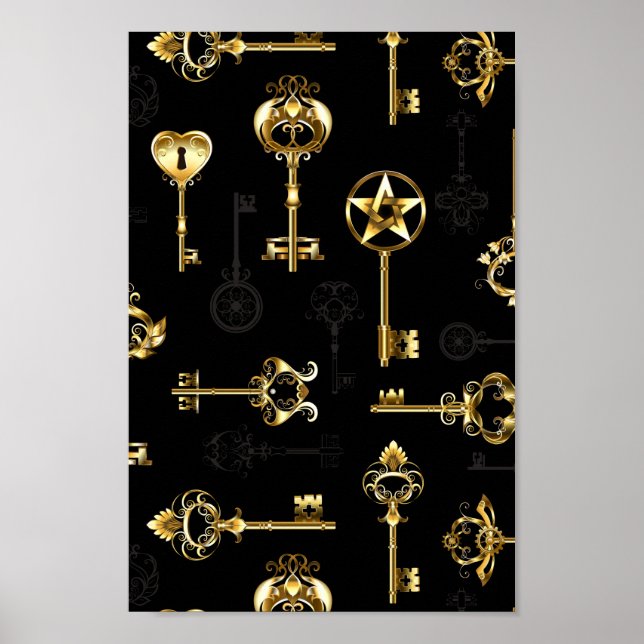Affiche Les Patters de Seamless avec Golden Keys (Devant)