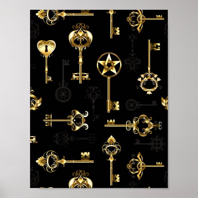 Affiche Les Patters de Seamless avec Golden Keys (Devant)