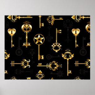 Affiche Les Patters de Seamless avec Golden Keys