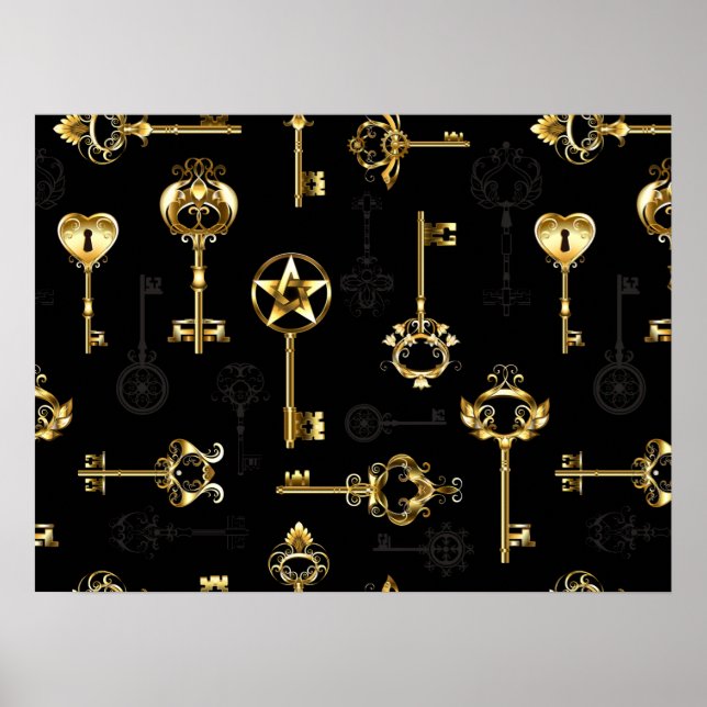 Affiche Les Patters de Seamless avec Golden Keys (Devant)