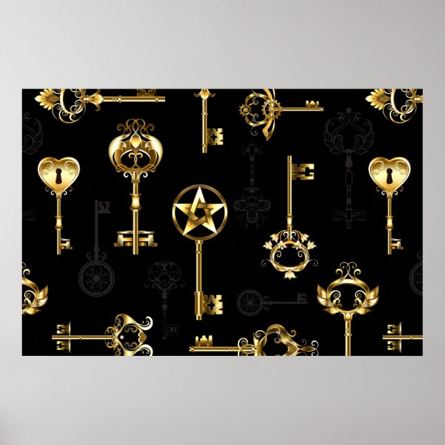 Affiche Les Patters de Seamless avec Golden Keys (Devant)