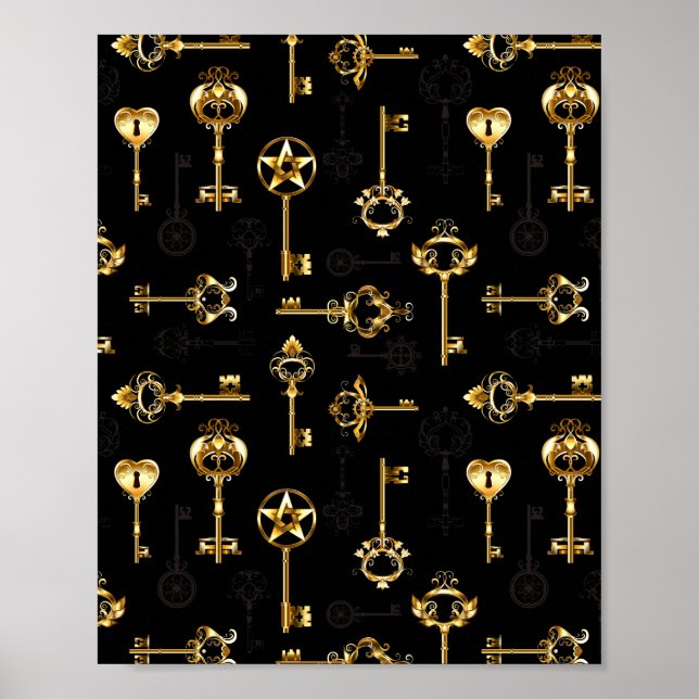 Affiche Les Patters de Seamless avec Golden Keys (Devant)