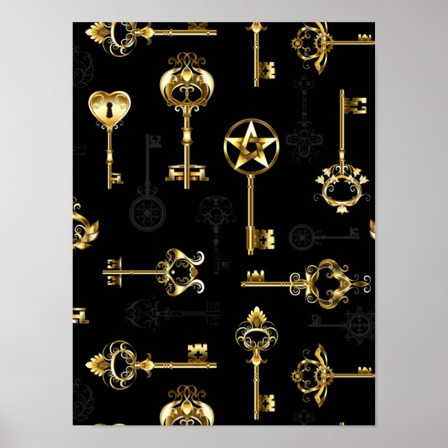 Affiche Les Patters de Seamless avec Golden Keys (Devant)