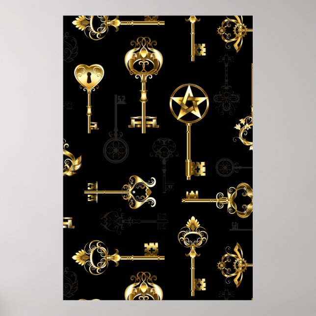 Affiche Les Patters de Seamless avec Golden Keys (Devant)