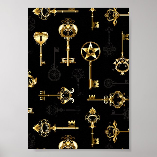 Affiche Les Patters de Seamless avec Golden Keys (Devant)