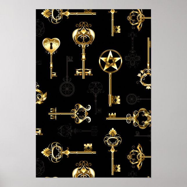 Affiche Les Patters de Seamless avec Golden Keys (Devant)