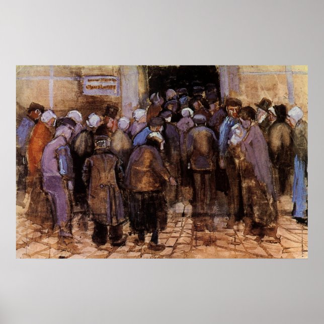 Affiche Les pauvres et l'argent par Vincent van Gogh (Devant)