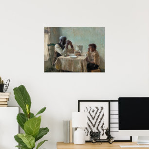 Affiche Les pauvres reconnaissants par Henry Ossawa Tanner