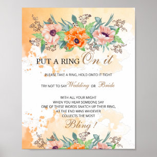 Affiche Les pavots mettent une bague sur l'affiche du jeu