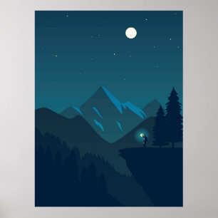 Affiche Les paysages forestiers