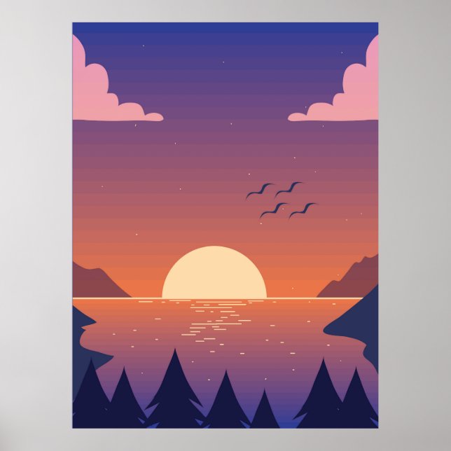 Affiche Les paysages forestiers (Devant)