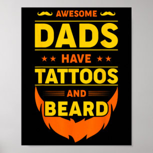 Affiche Les Pères Magnifiques Ont Des Tatouages Et De La B