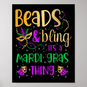 Affiche Les perles et la lessive C'est un Carnaval Mardi G