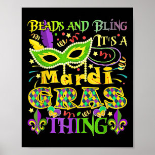 Affiche Les perles et la lessive C'est un Mardi Gras
