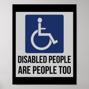 Affiche Les personnes handicapées sont aussi des personnes
