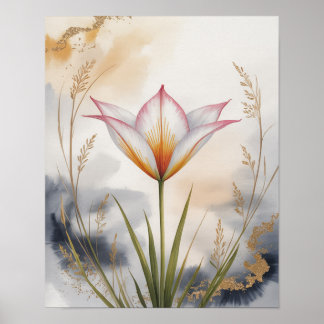 Affiche Les pétales fouettant