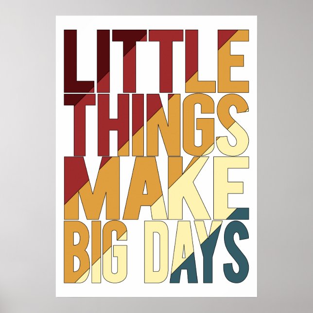 Affiche Les petites choses font les grandes journées (Devant)