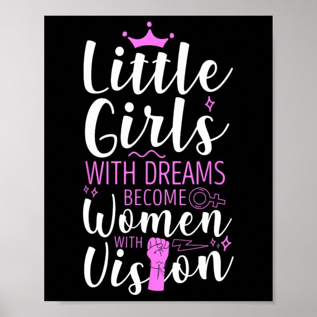 Affiche Les Petites Filles Avec Des Rêves Deviennent Des F (Devant)