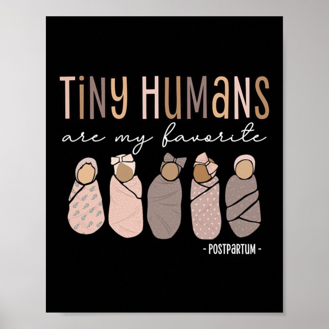 Affiche Les Petits Humains Sont Ma Maternité Postpartum Pr (Devant)