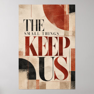 Affiche Les Petits Riens Nous Gardent Ensemble Typographie