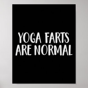 Affiche Les pets de yoga sont normaux et drôles