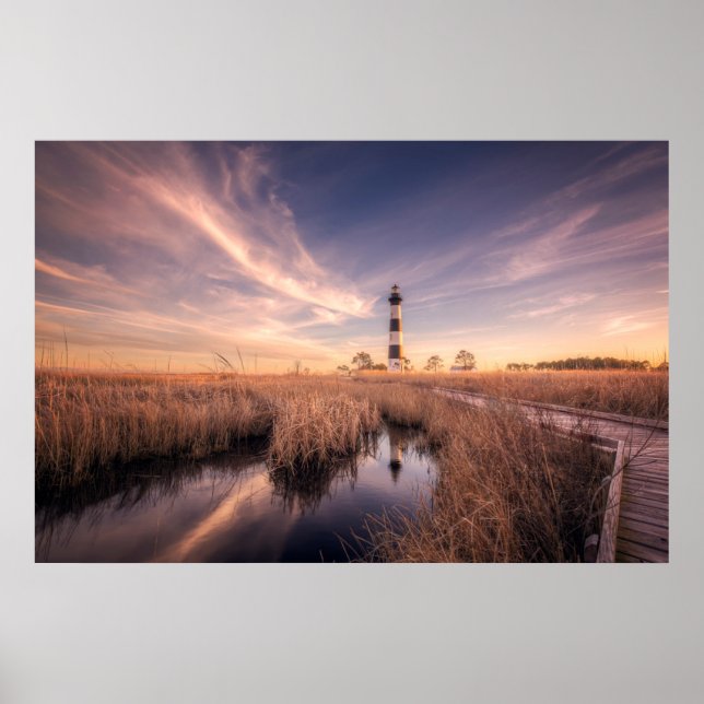 Affiche Les phares | Bodie Island Outerbanks (Devant)