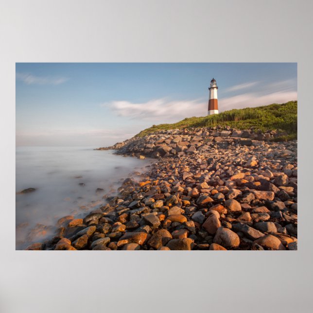 Affiche Les phares | Montauk Point Long Island (Devant)