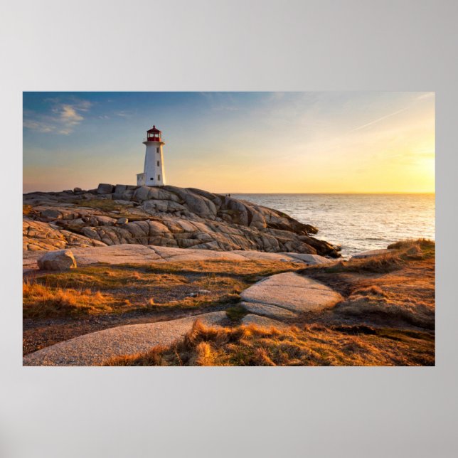 Affiche Les phares | Peggy's Cove Nouvelle-Écosse (Devant)