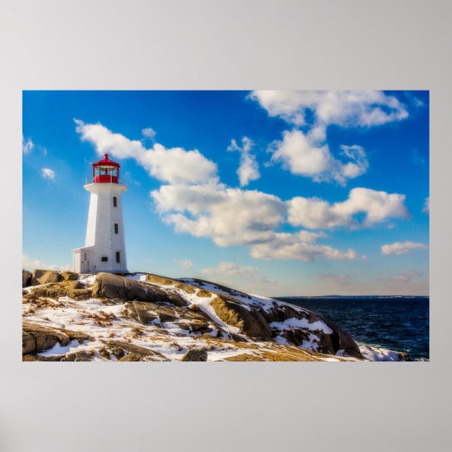 Affiche Les phares | Peggy's Cove Nouvelle-Écosse (Devant)