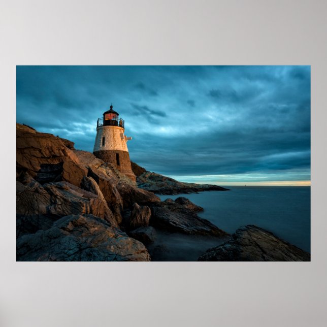 Affiche Les phares | Phare de Castle Hill (Devant)
