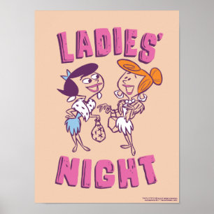 Affiche Les Pierrafeu   Betty & Wilma - La nuit des dames