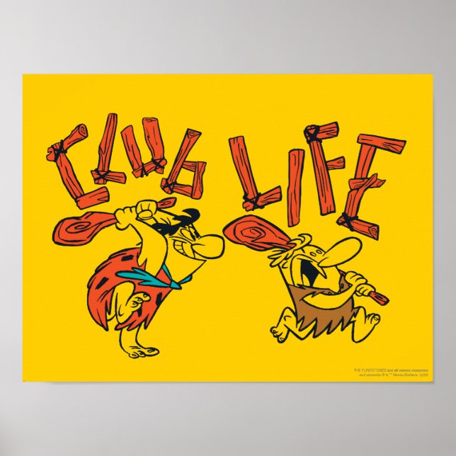 Affiche Les Pierrafeu | Fred & Barney - Club Life (Devant)