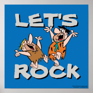 Affiche Les Pierrafeu Fred & Barney - Let's Rock
