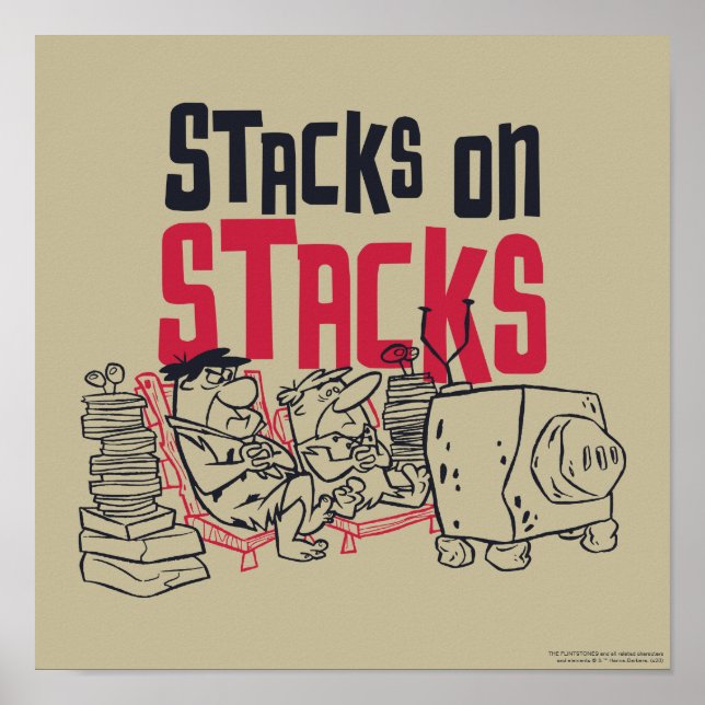 Affiche Les Pierrafeu | Fred & Barney - Stacks on Stacks (Devant)