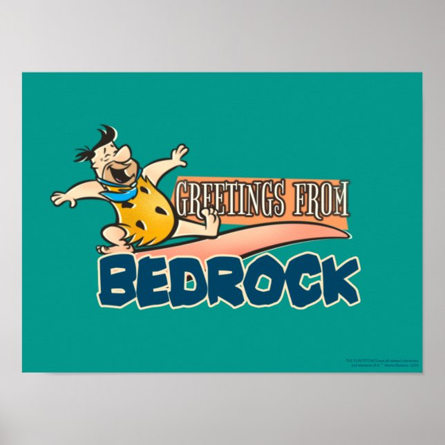 Affiche Les Pierrafeu | Fred - Salutations De Bedrock (Devant)