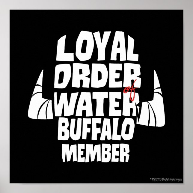 Affiche Les Pierrafeu | Loyal Order Water Buffalo Membre (Devant)