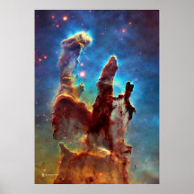Les piliers de la création. Aigle Nebula - Hubble